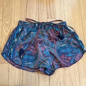 XS Multicolor patterned Raga shorts